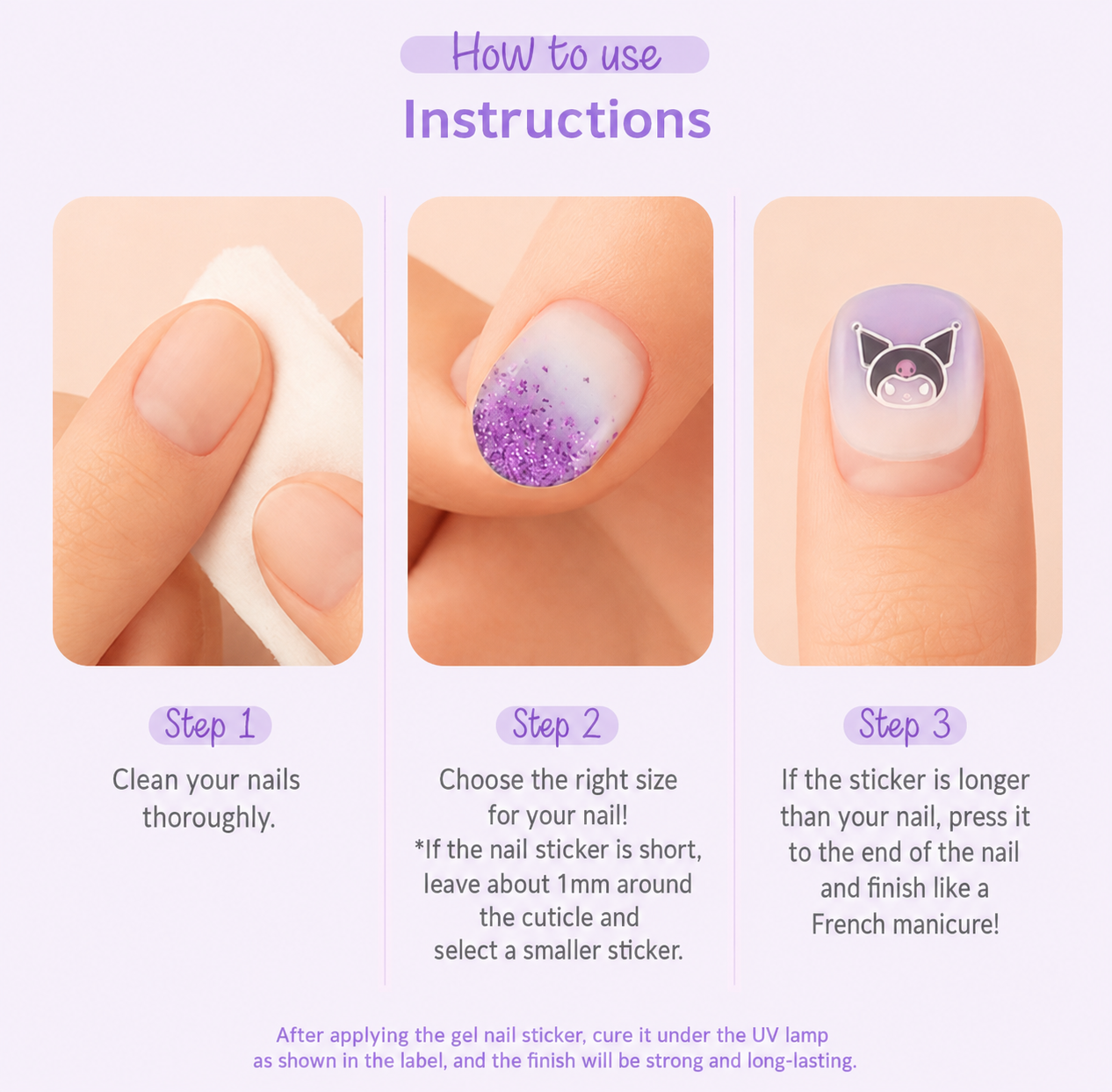 Sanrio Petit Gel Nail Stickers image 8